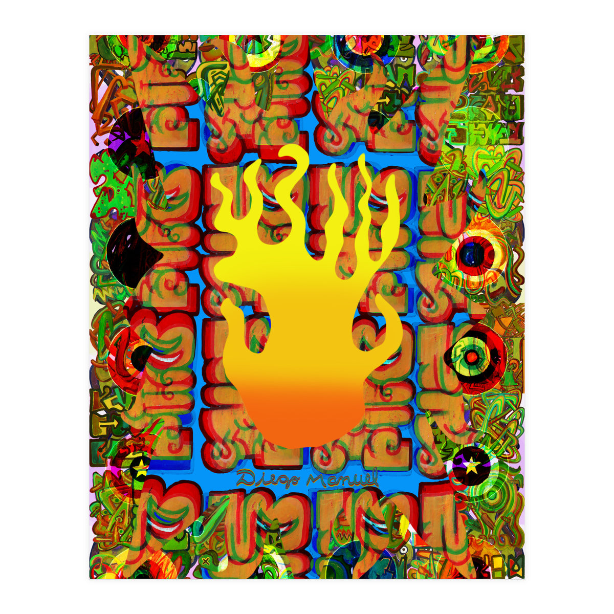 Fuego Y Graffiti 2 (Print Only)