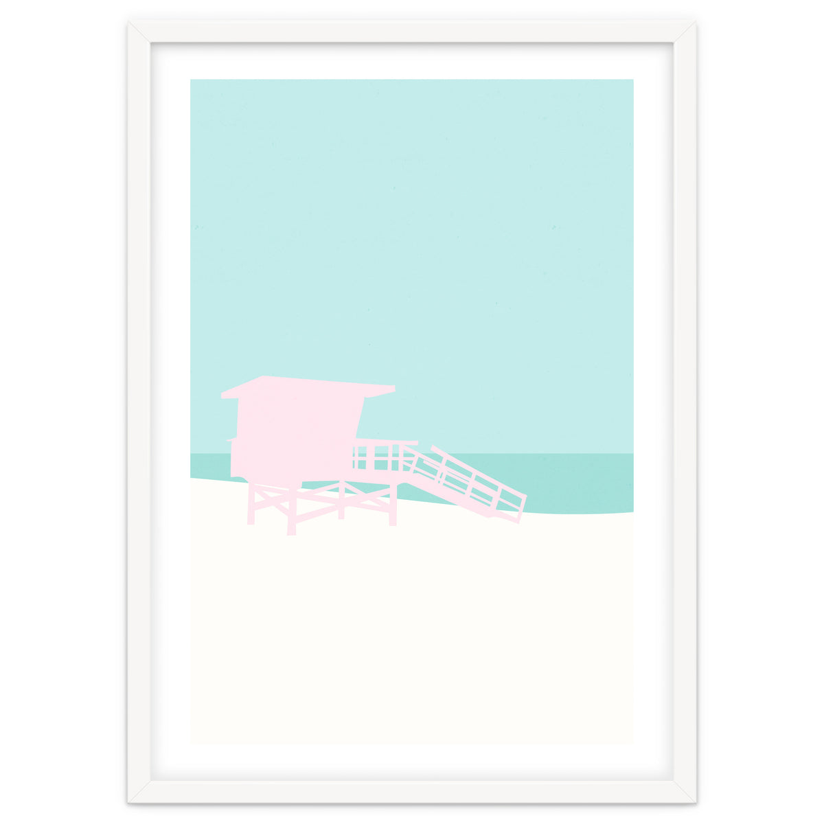 Minimal Lifeguard Tower - Turquoise Coast