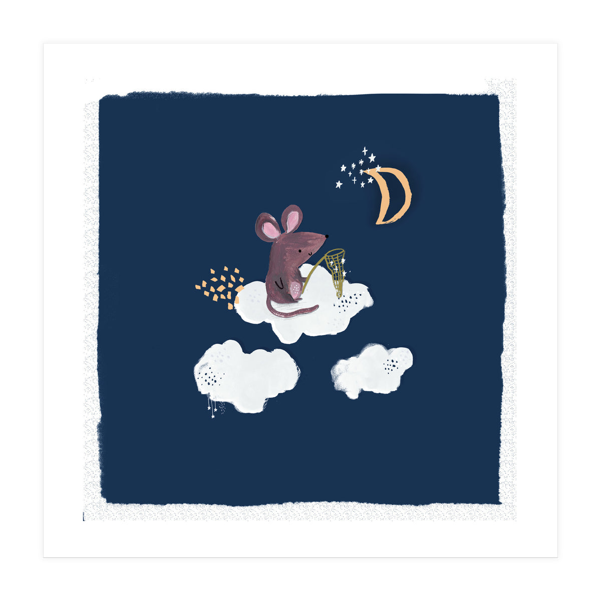 Baby Mouse And Stars (Print Only)