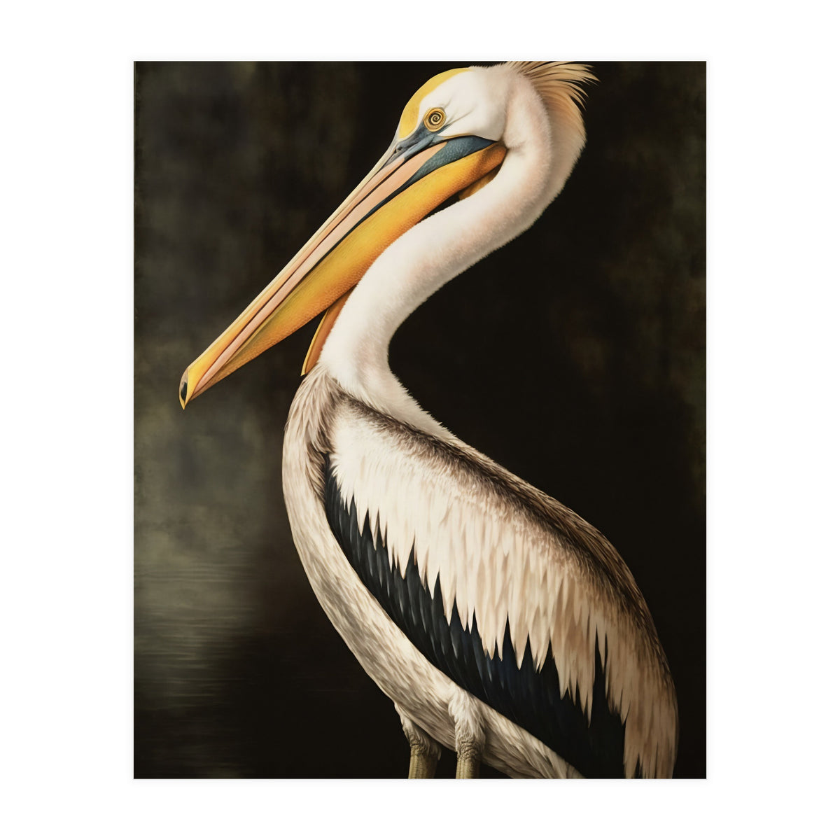 Pelican Oil Painting (Print Only)