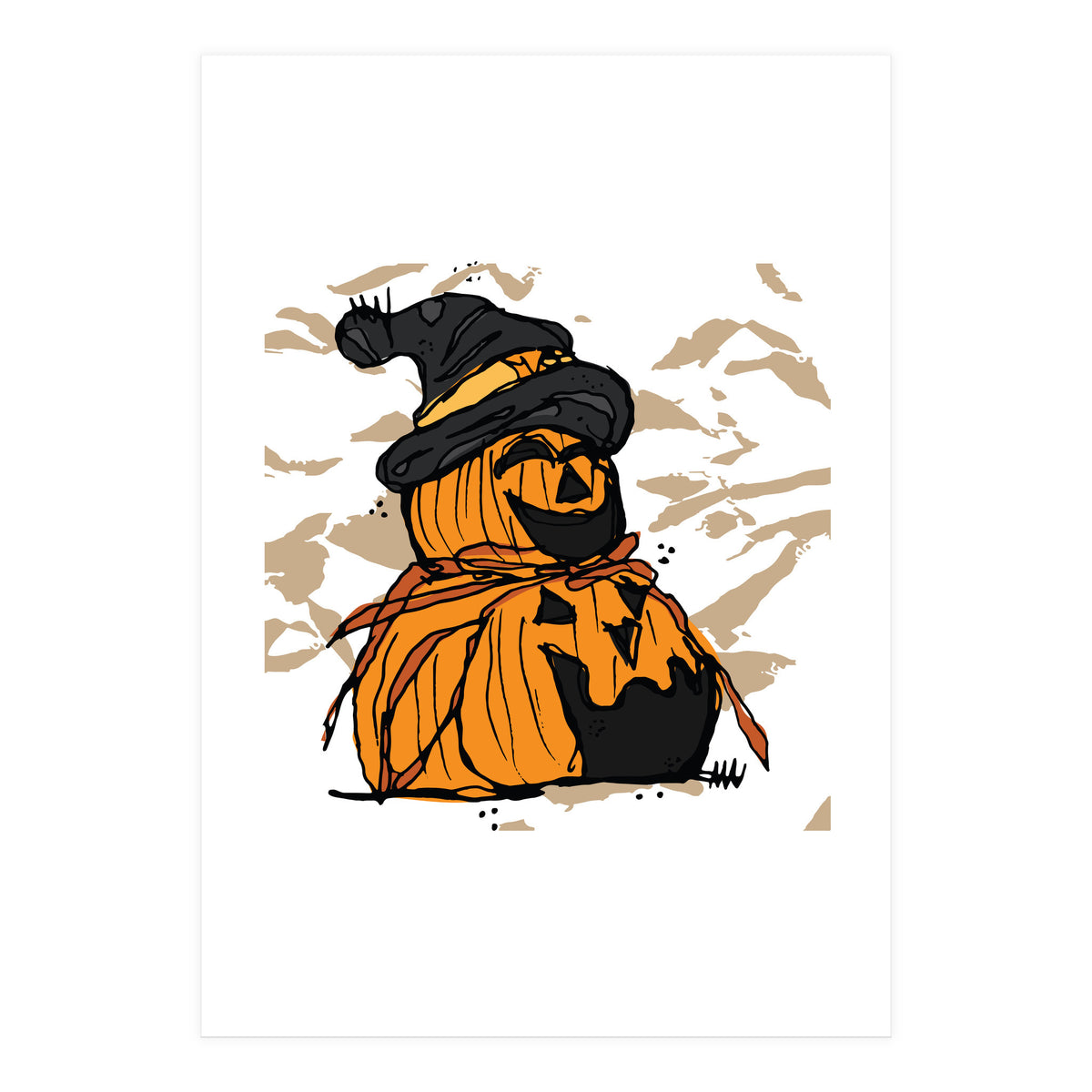 Pumpkin sketch (Print Only)