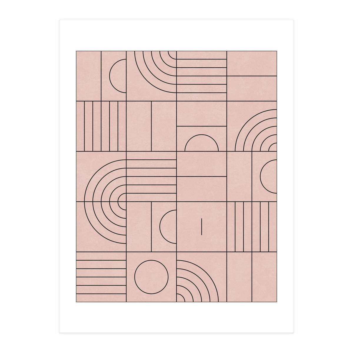 My Favorite Geometric Patterns No.20 - Pale Pink (Print Only)