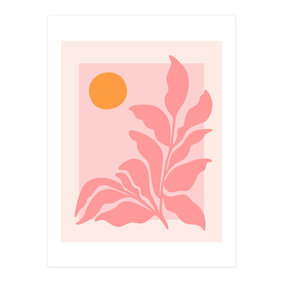 Sunny Pink Garden (Print Only)