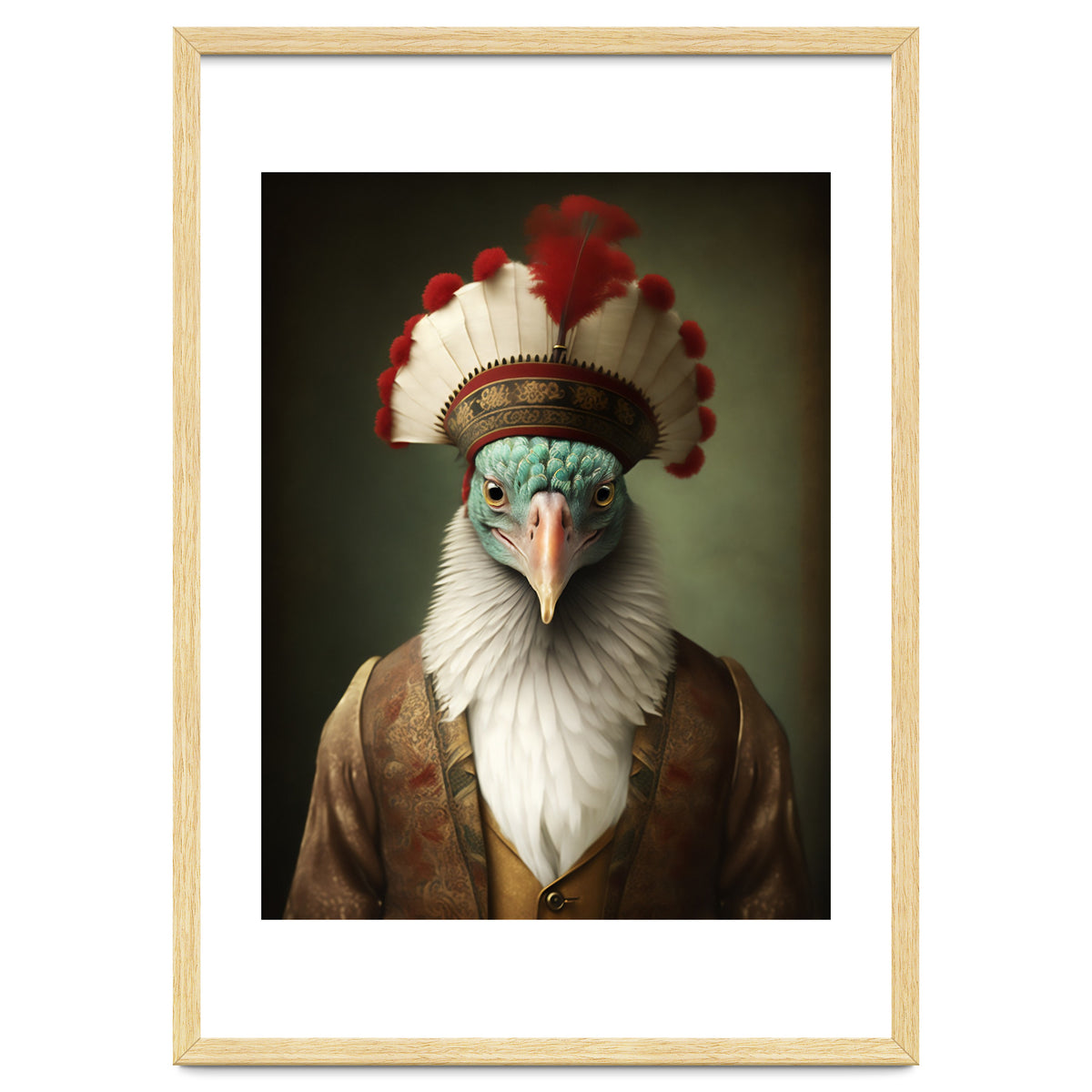 Turkey Designer Fashion Realistic Portrait Painting