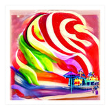 Santa Monica Pier swirly Candy AI Art (Print Only) thumbnail