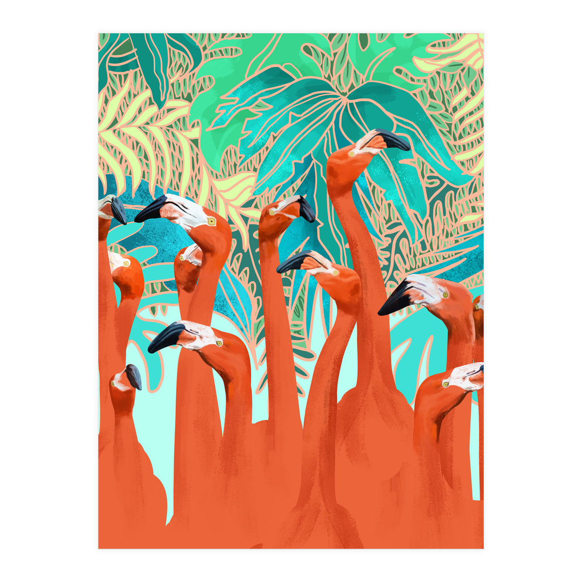Flamingo Party (Print Only)