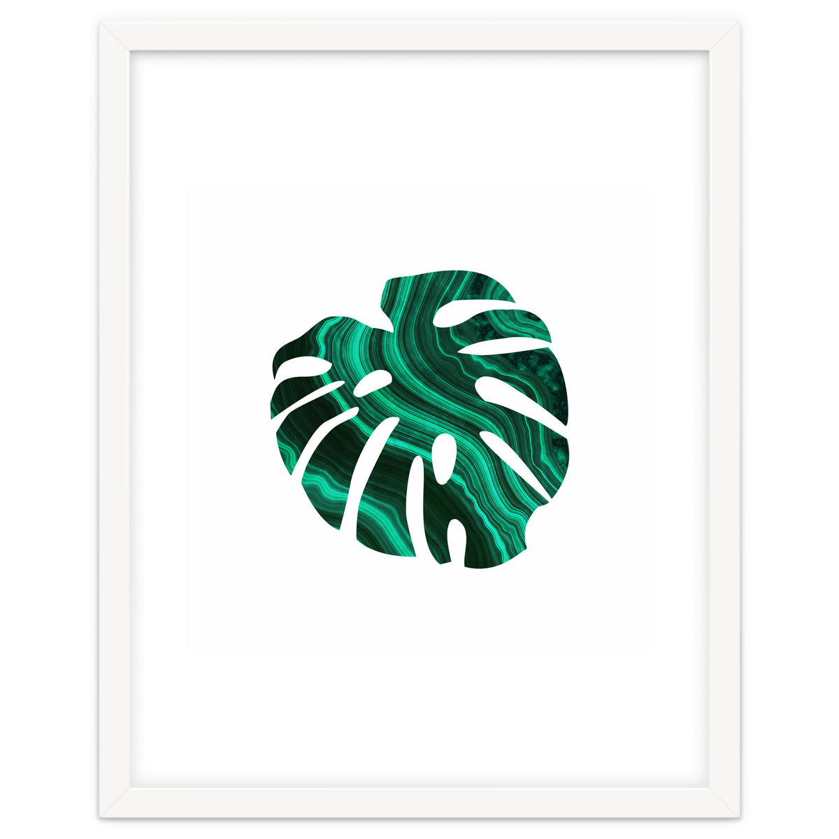 Green Marble Leaf I