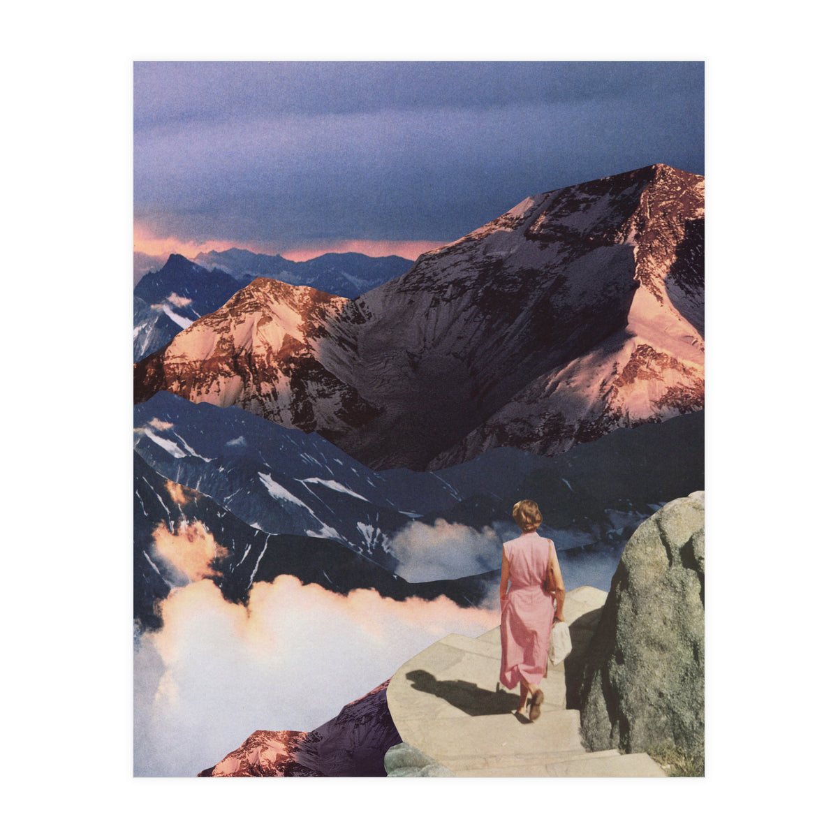 Descending In Pink (Print Only)