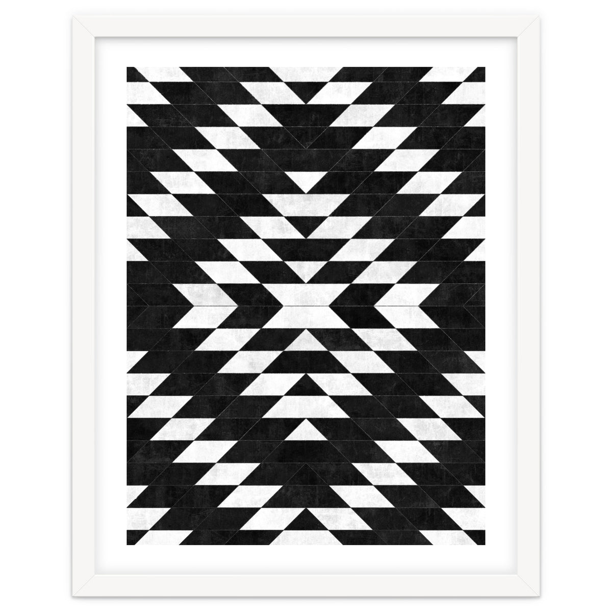 Urban Tribal Pattern No.14 - Aztec - Black Concrete