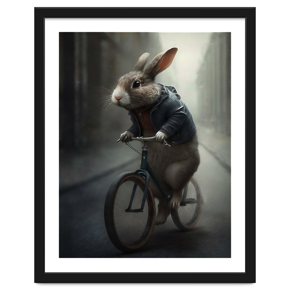 Rabbit Riding a Bicycle