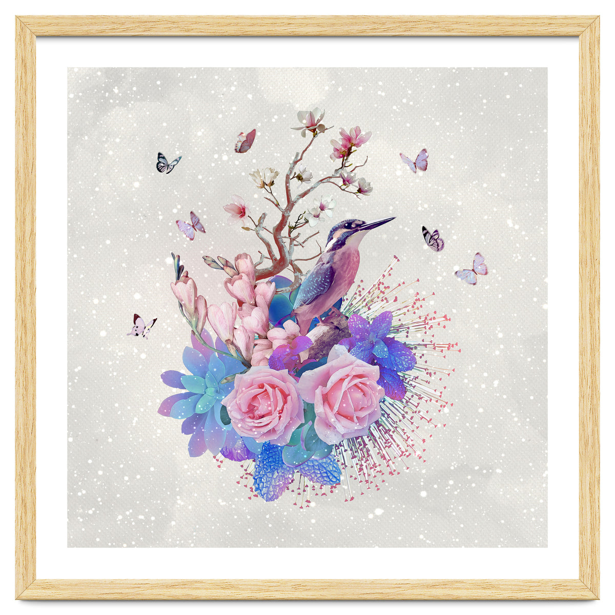 Floral Alcedo Atthis