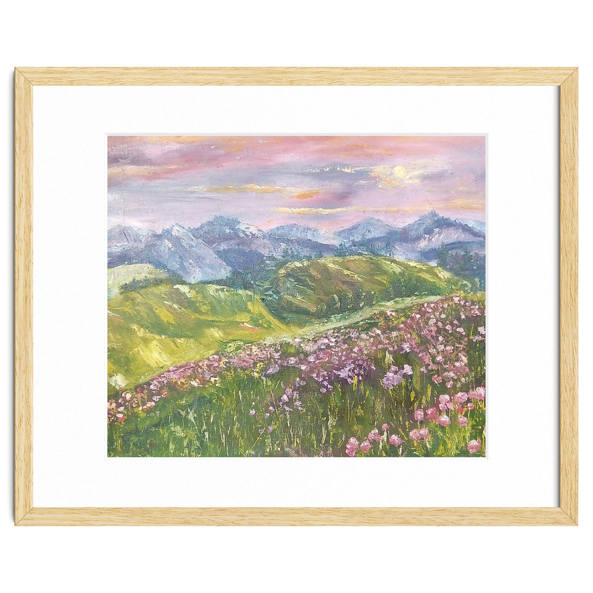 Sunset in the mountains