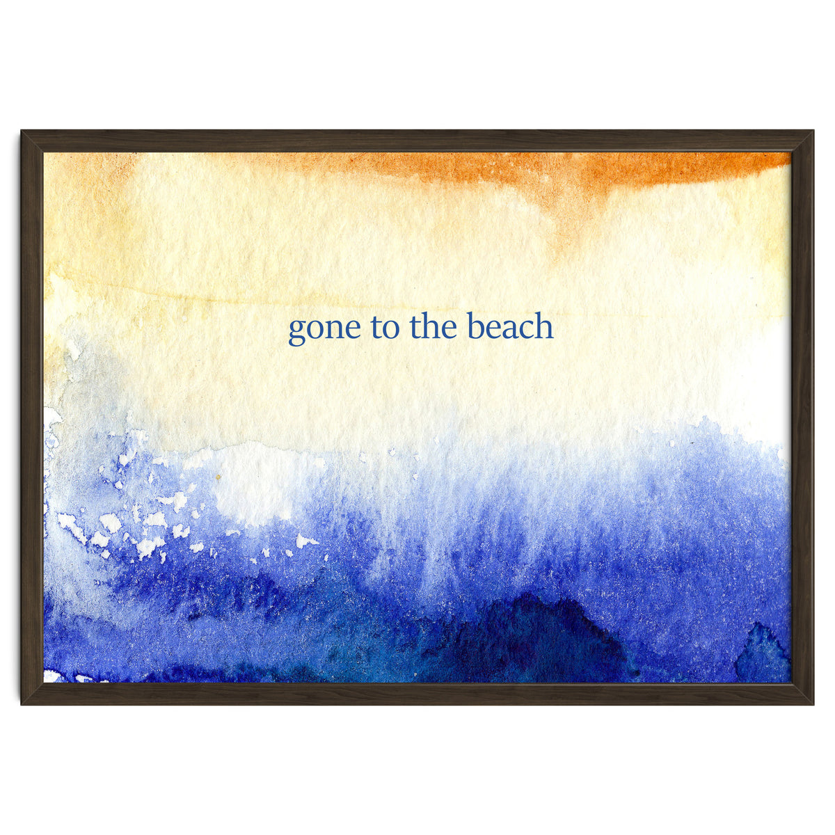 Gone to the beach || watercolor