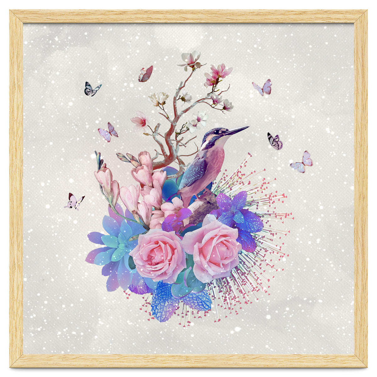 Floral Alcedo Atthis