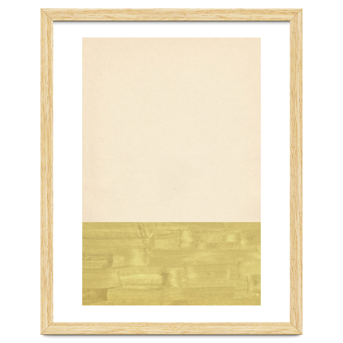 Green and beige color blocks