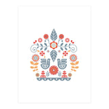 Scandinavian Folk Art Pattern (Print Only) thumbnail