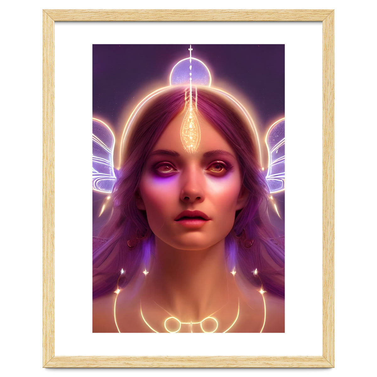 Purple Haze - Goddess of Light Digital Fantasy Artwork