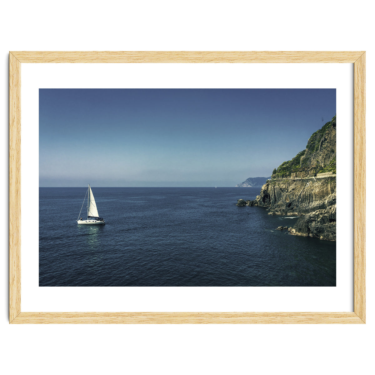 Cinque Terre Blue Sea