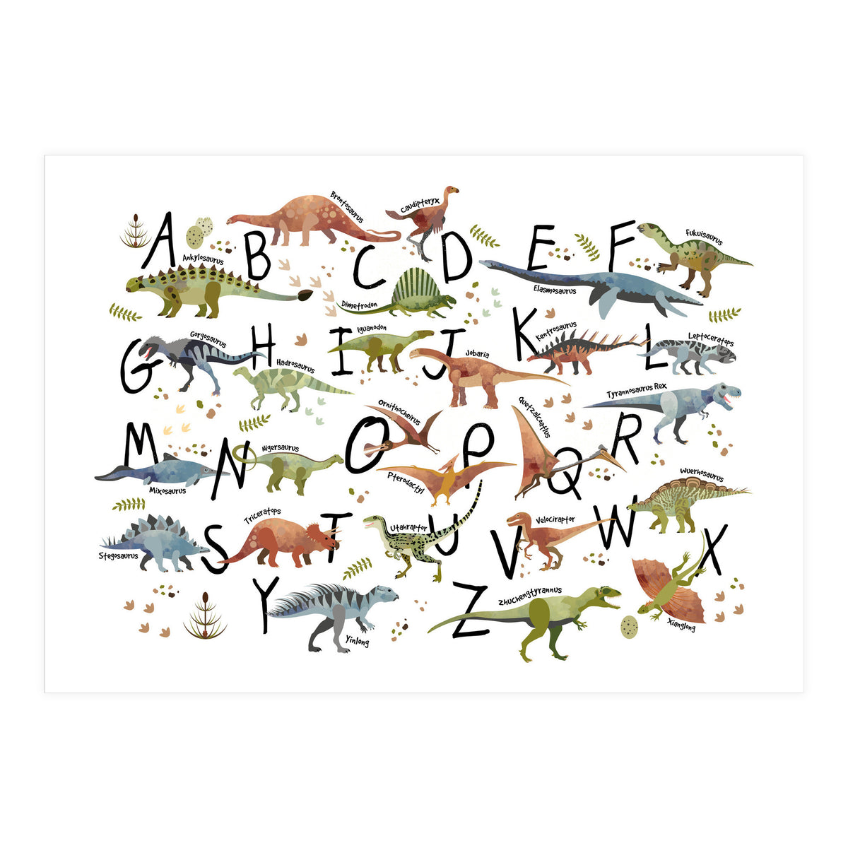 Dinosaur Alphabet  (Print Only)