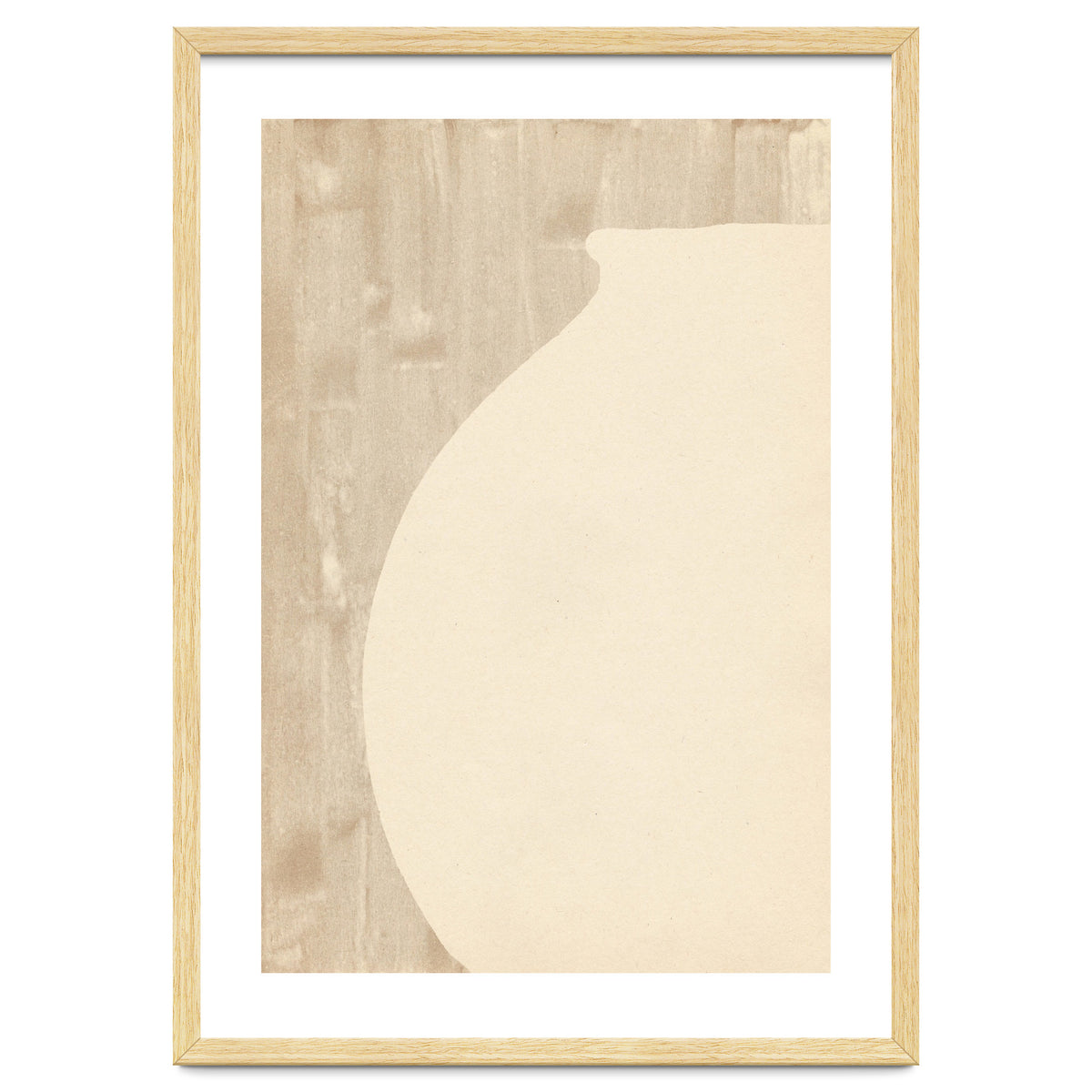 Cream tone vase silhouette