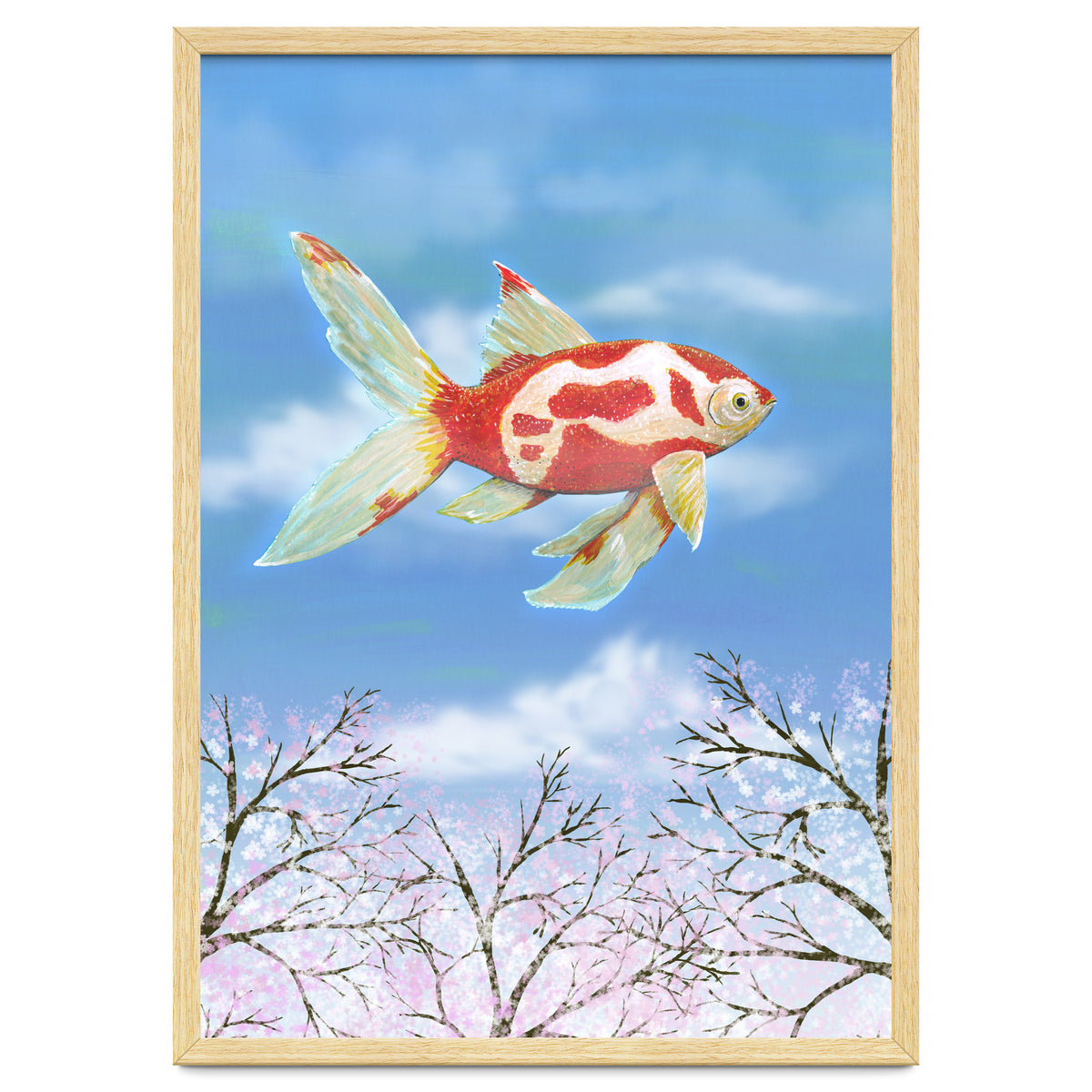 Flying goldfish