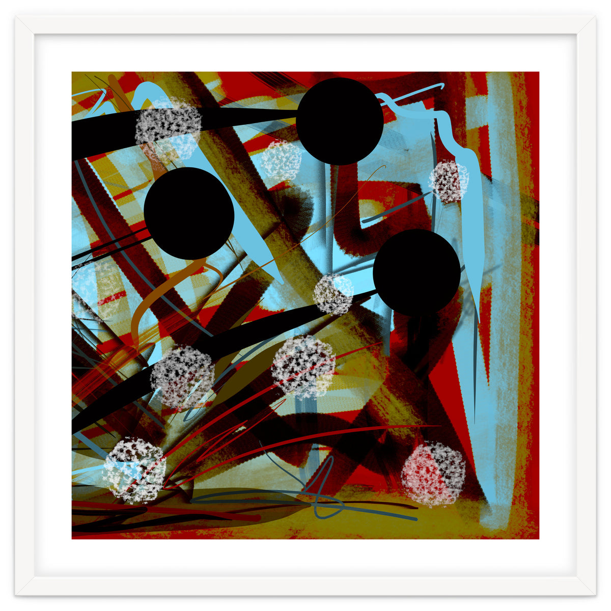 Brown In Sepia With White Drops