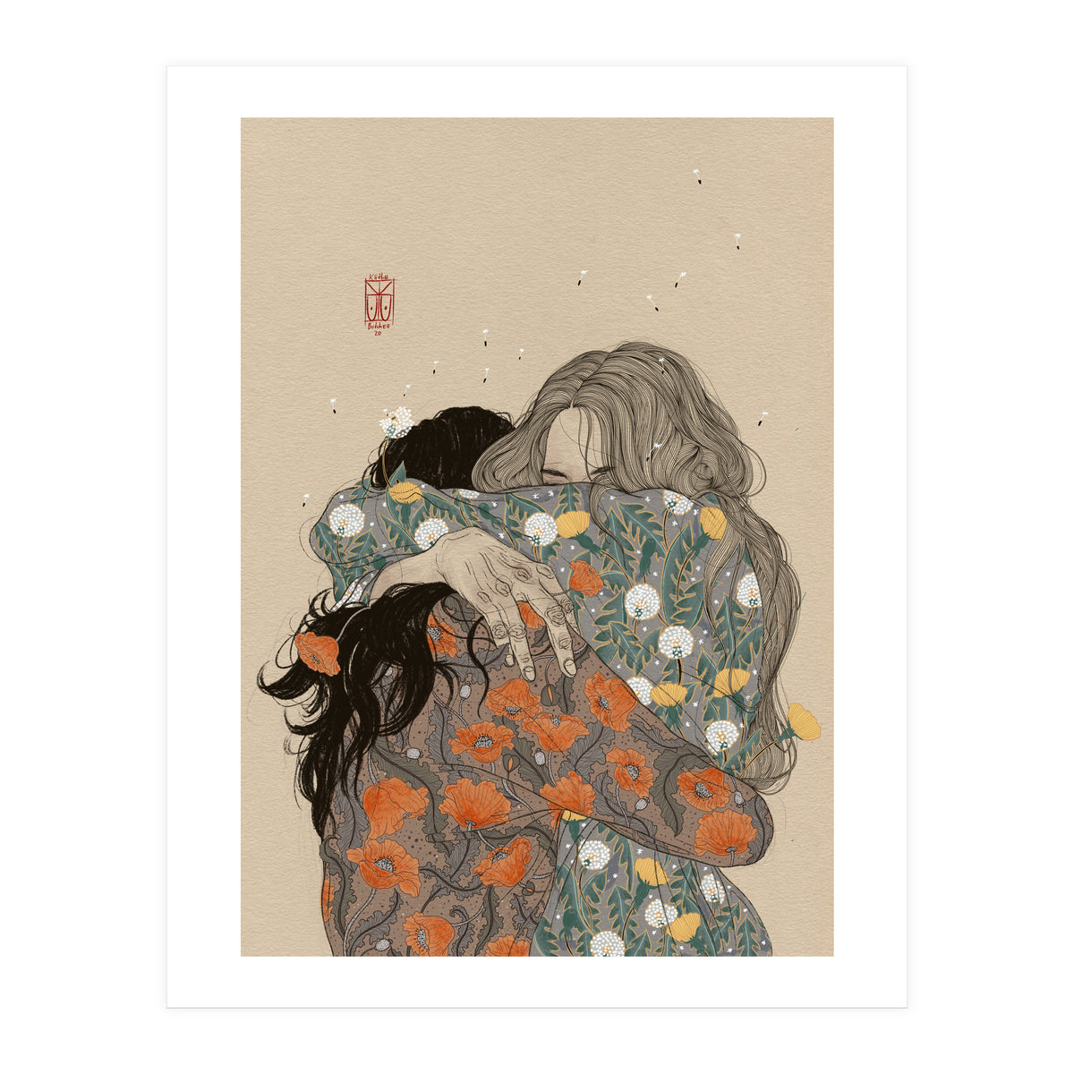 A hug in the garden (Print Only)