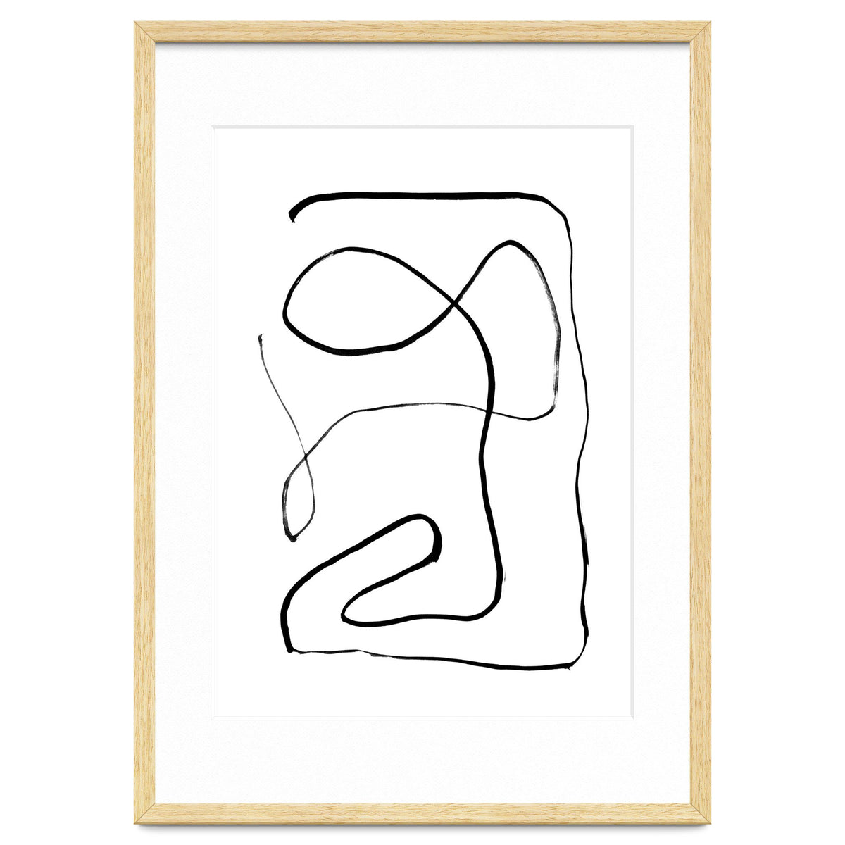 Mid-Century Line Art Print #2