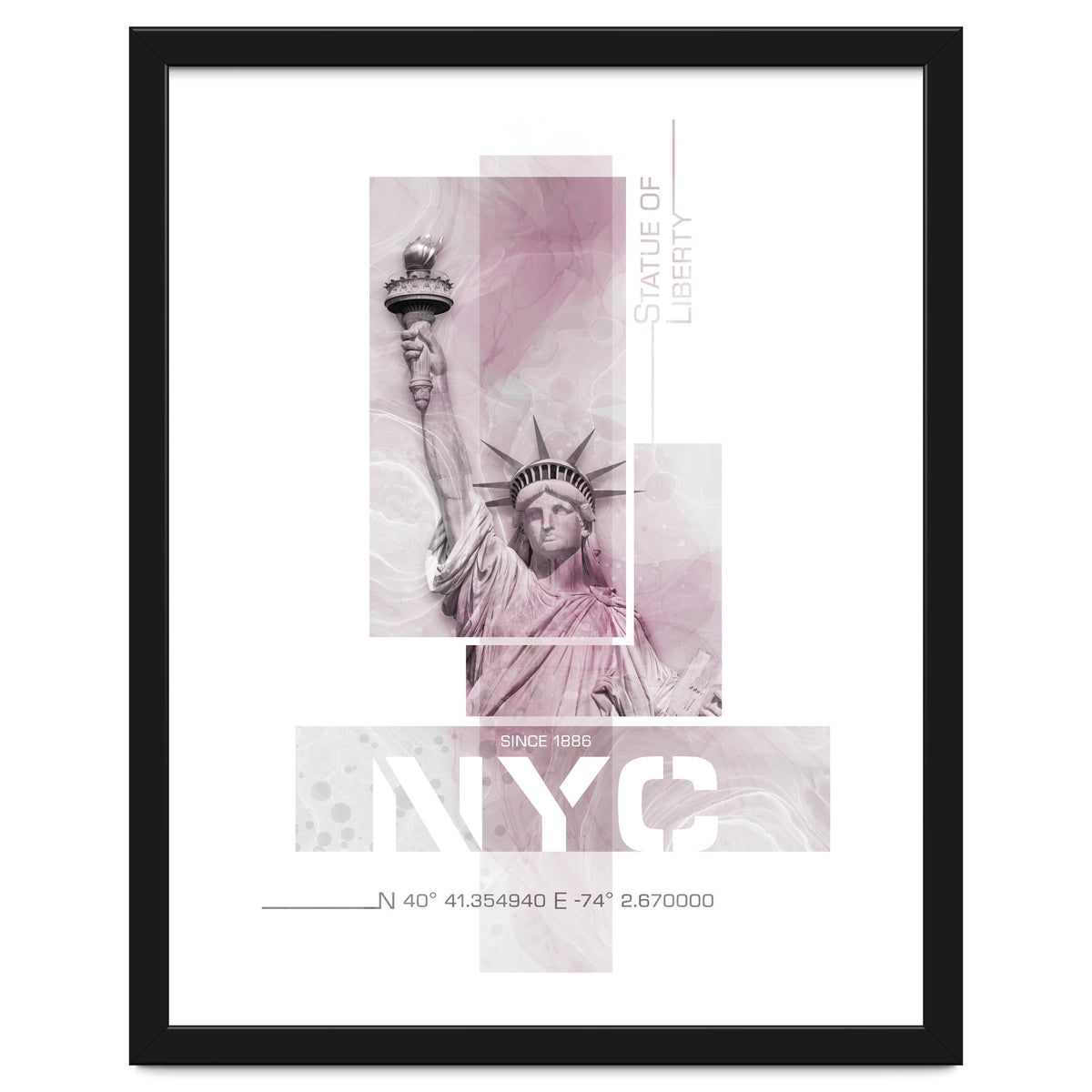 NYC Statue of Liberty | pink marble