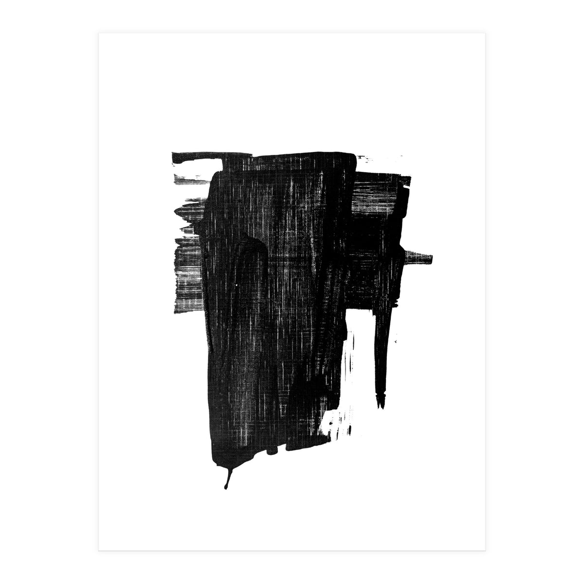 Minimalist Textured Brushstroke Art #2 (Print Only)