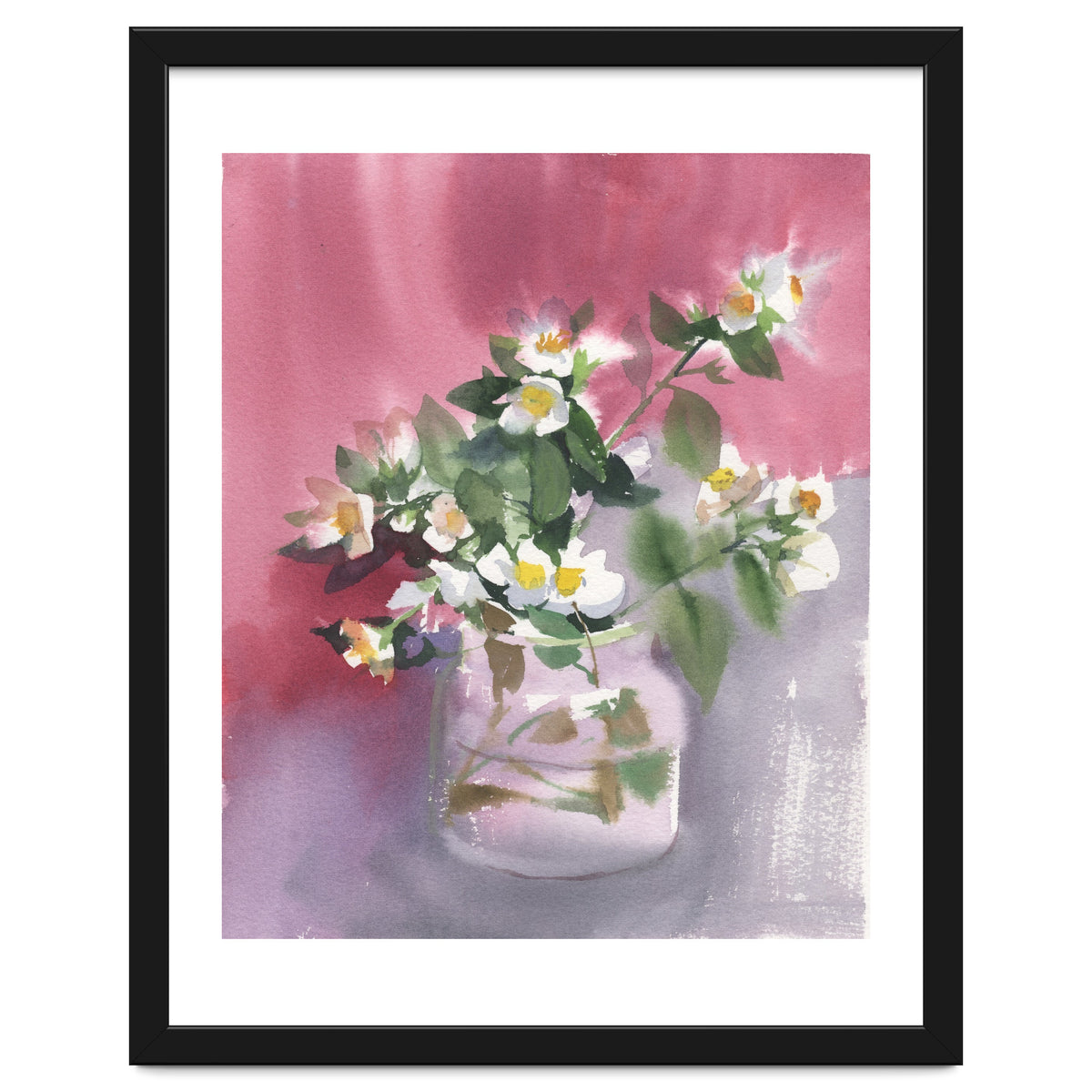 Flowers watercolor painting