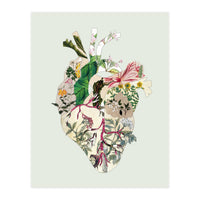 Vintage Botanical Heart - Green (Print Only)