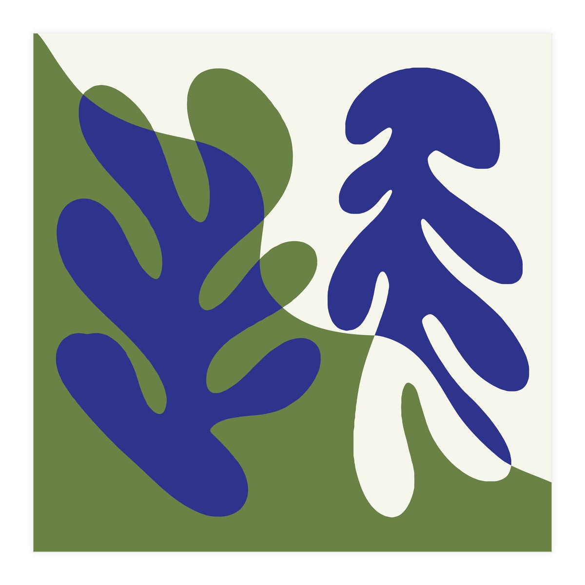 Matisse Inspired Organic Coral Shapes (Print Only)