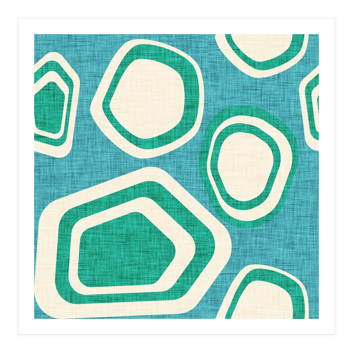 Day At The Lake Blue  (Print Only)