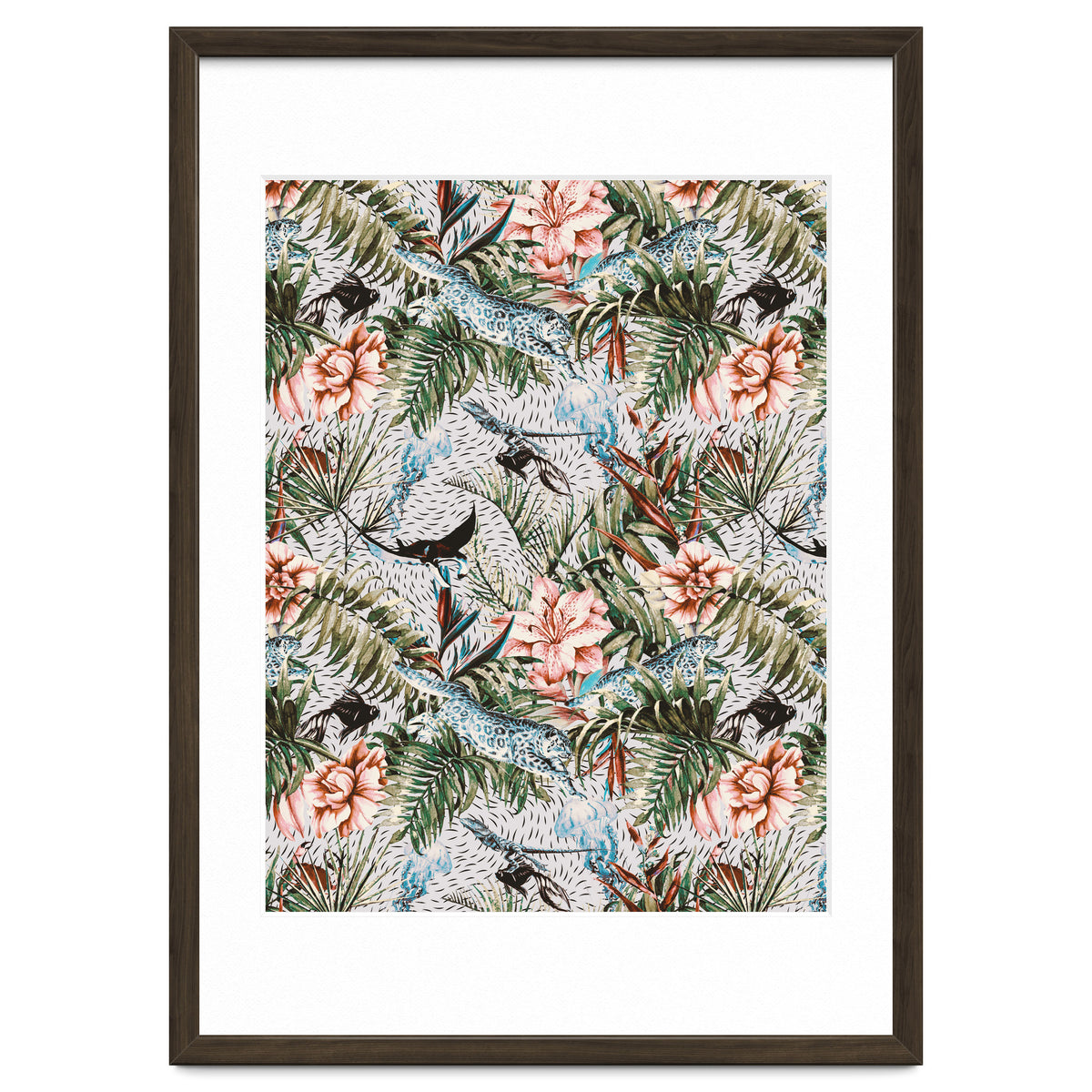 Paradisiacal flora and fauna