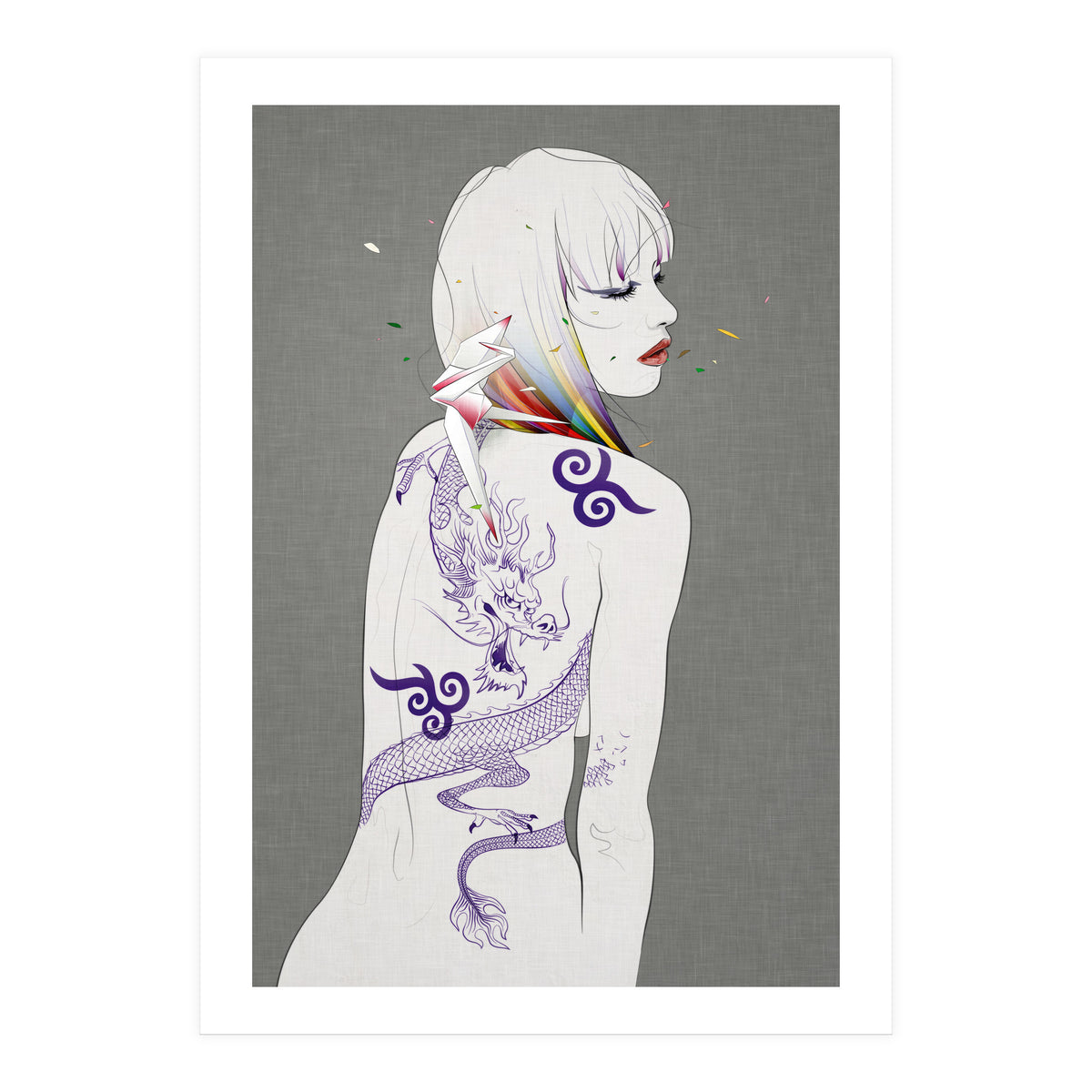 Prayer Of The Dragon Rider Outside (Print Only)