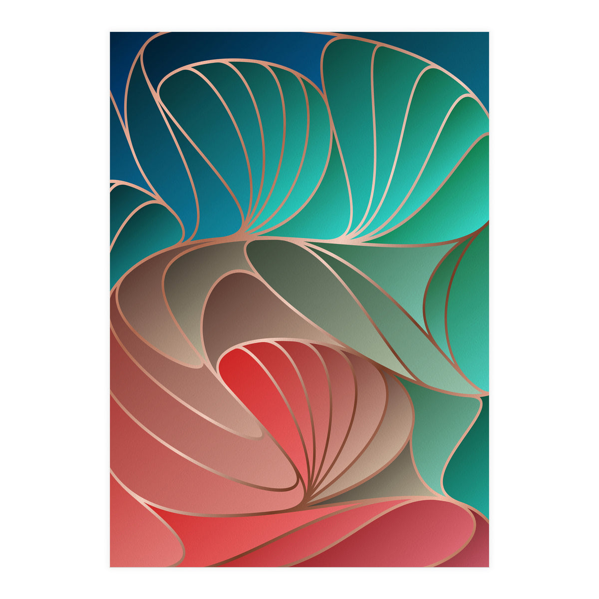 Colorful Art Deco I (Print Only)