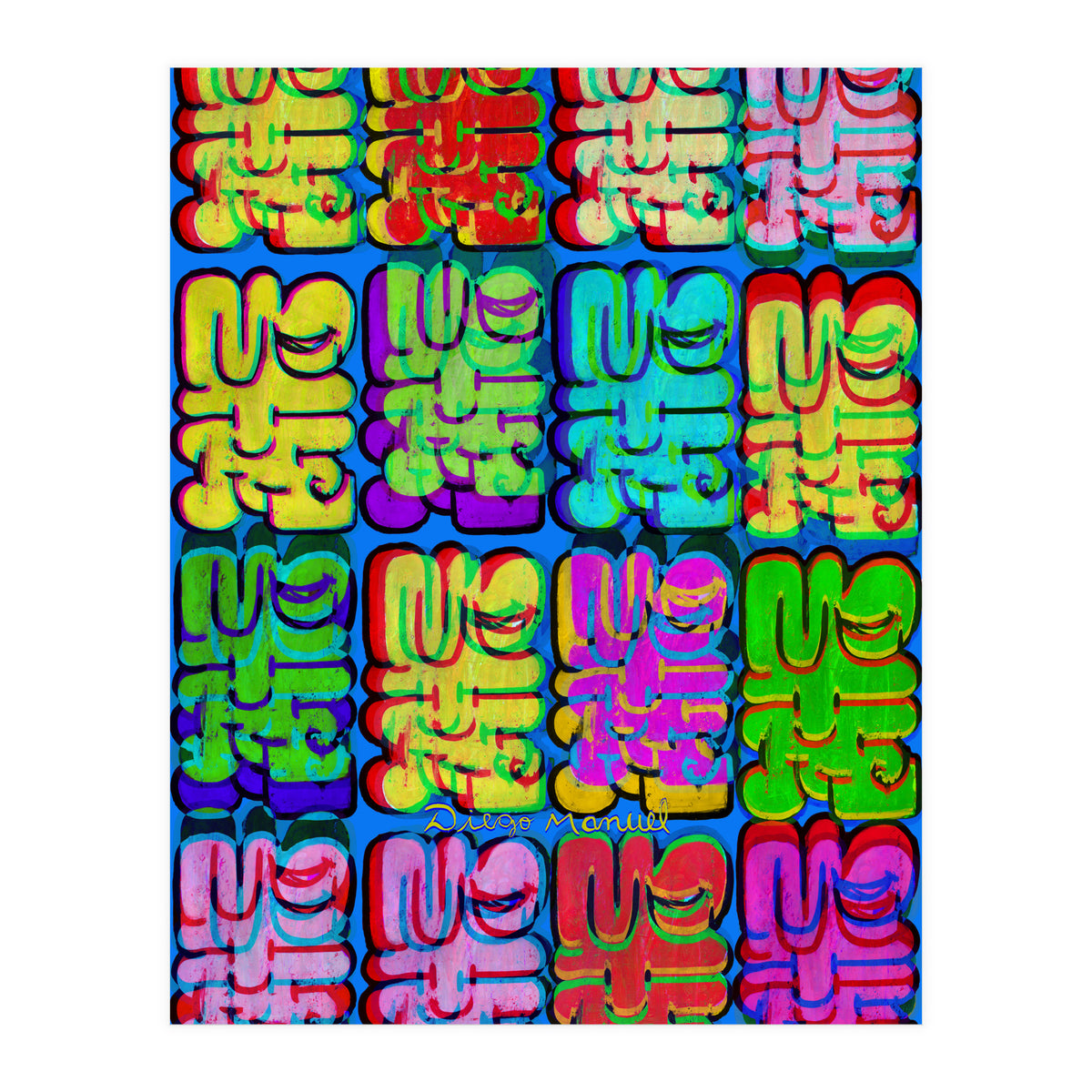 Graffitis 2021 Tapiz 123 (Print Only)