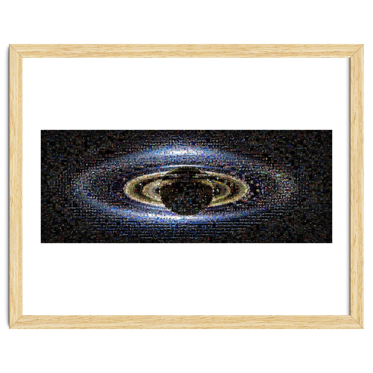Saturn in collage
