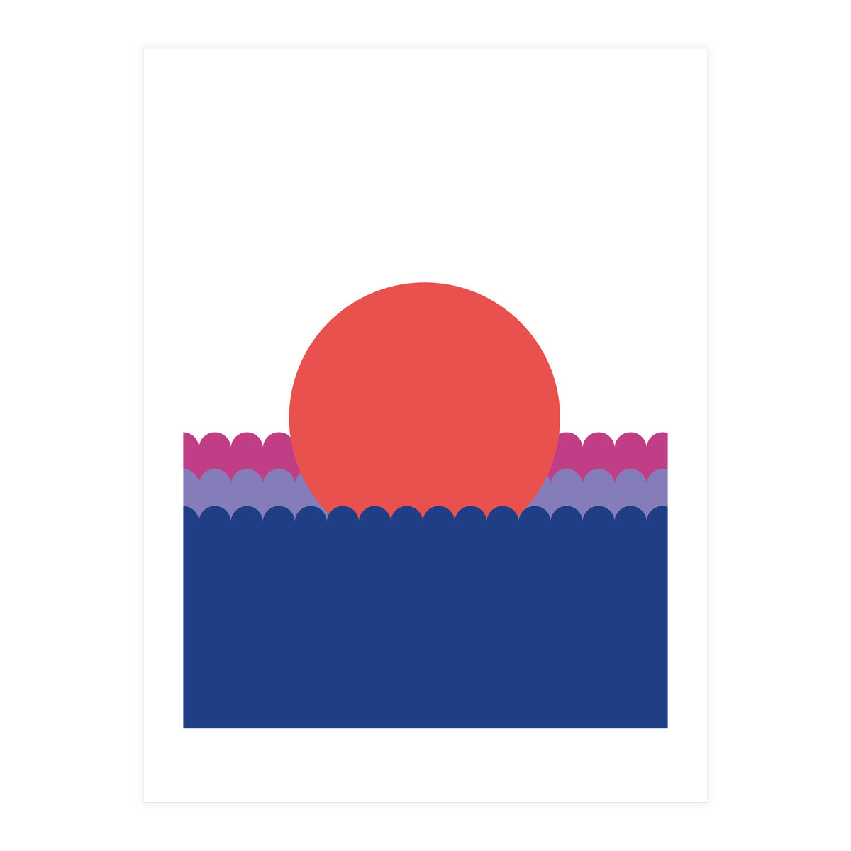 Sunset1 Rgb  White (Print Only)