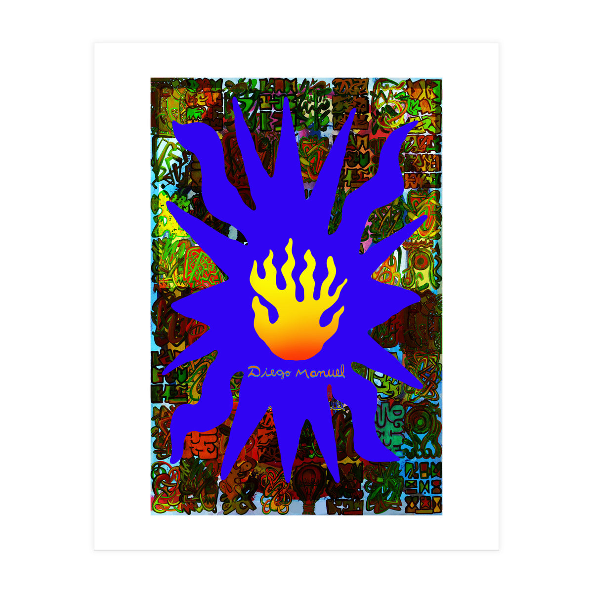 Fuego Y Graffiti 65 (Print Only)