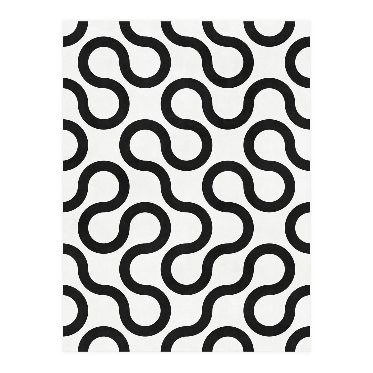 My Favorite Geometric Patterns No.28 - White (Print Only)