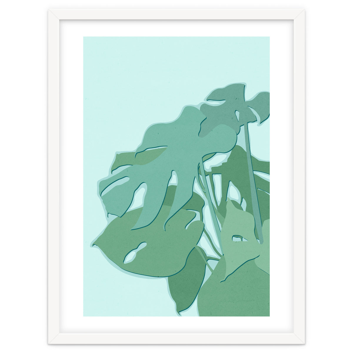 Minimal Monstera Leaves - Greener Eden