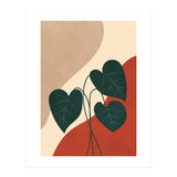 Mid century Botanical Anthurium Plant (Print Only) thumbnail