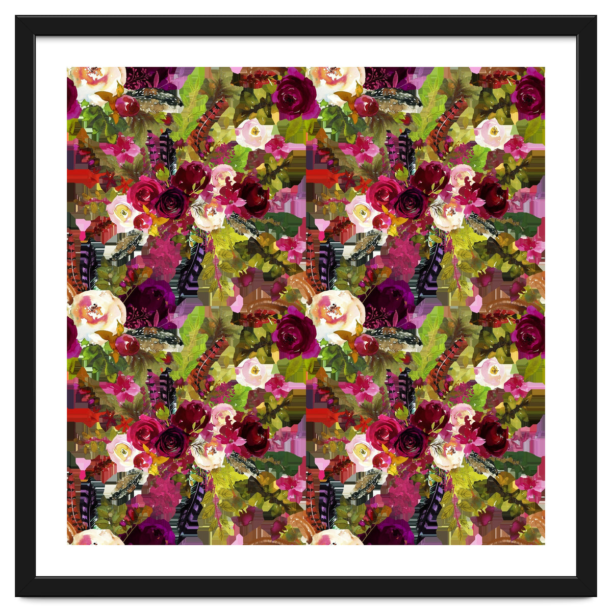 Water Colour Rose Pattern