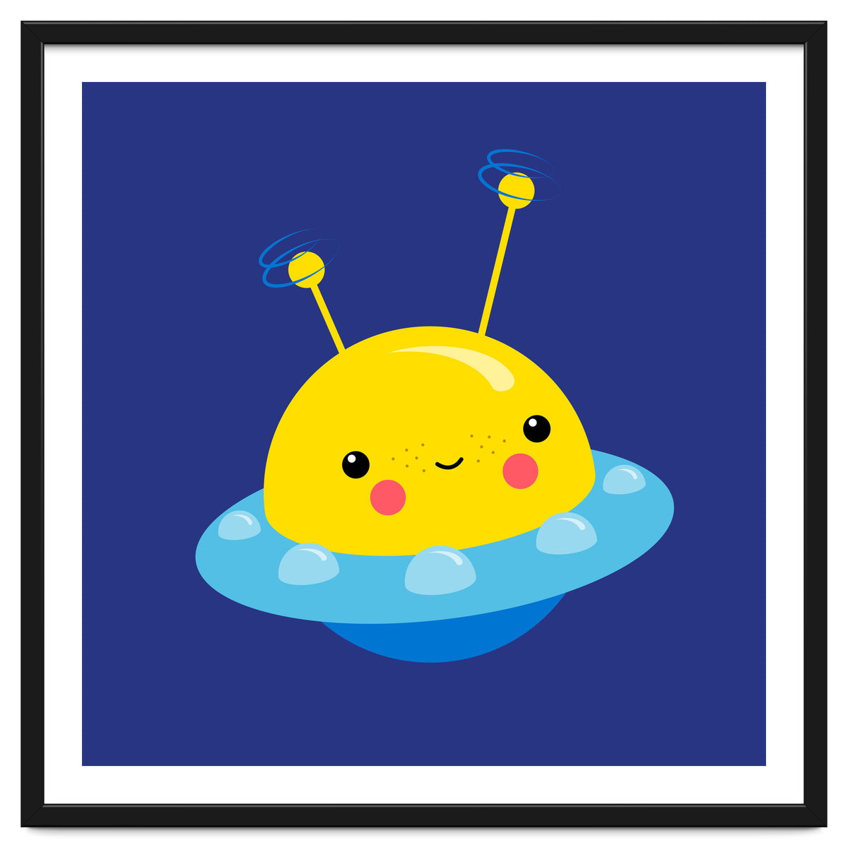 Nursery Picture Kawaii UFO