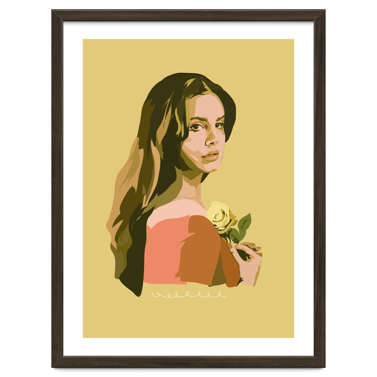 Lana Del Rey With Rose