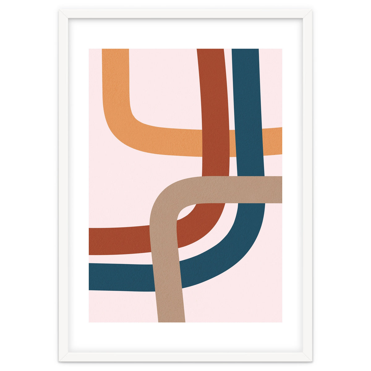 Abstract Colorful Line Art I