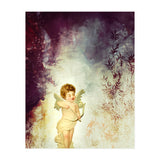 VINTAGE AMOR IN PURPLE ABSTRACT FOREST (Print Only) thumbnail