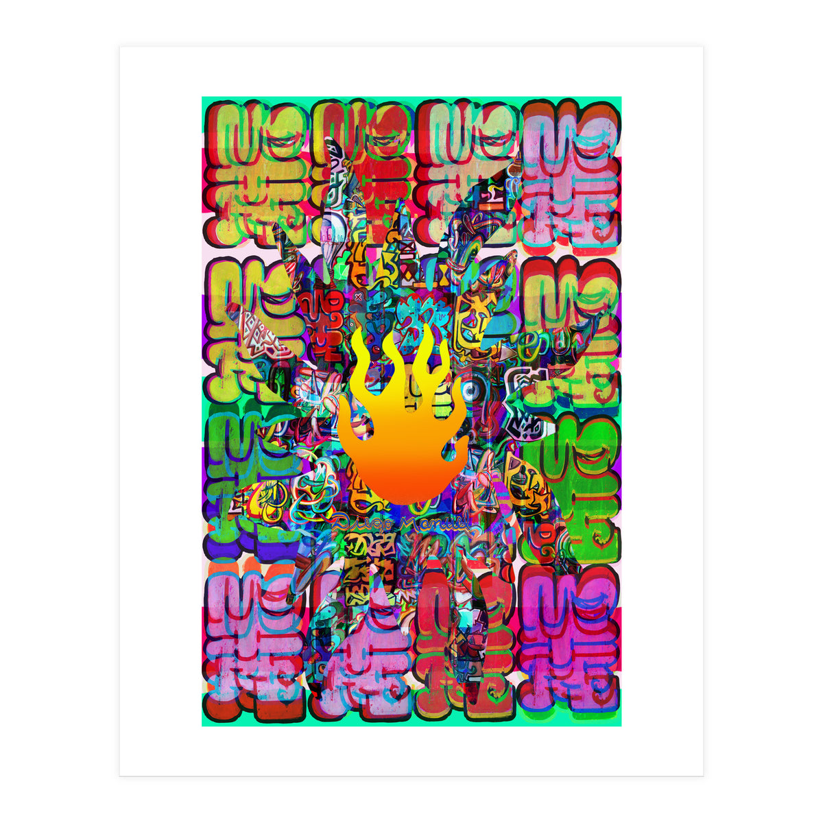 Fuego Y Graffiti 44 (Print Only)